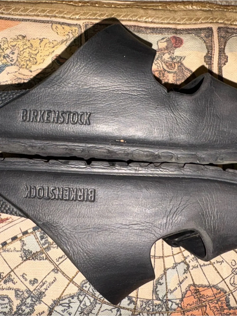 Birkenstock Men's Black Double-Strap Slide Sandals